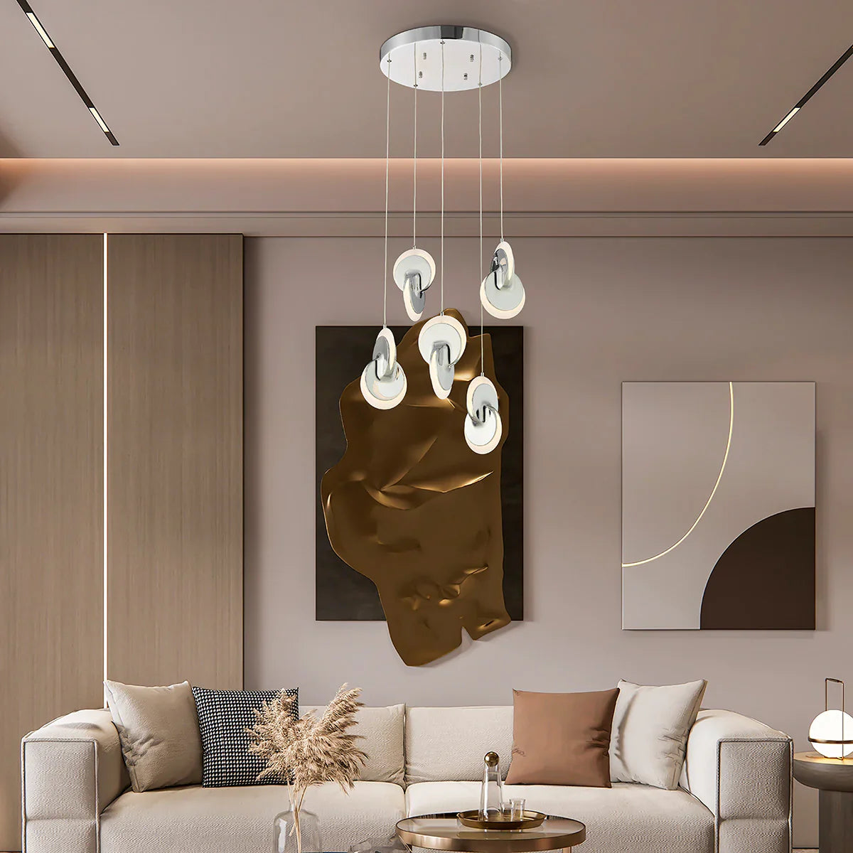 LAMPADARIO A 5 LUCI WHEEL