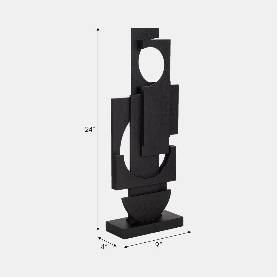 Scultura geometrica nera