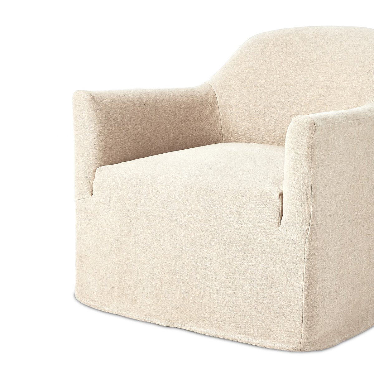 Poltrona girevole con fodera Lowell