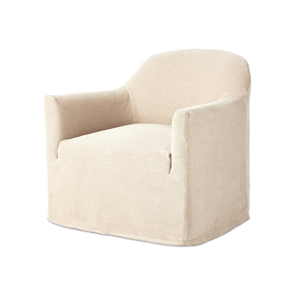 Poltrona girevole con fodera Lowell