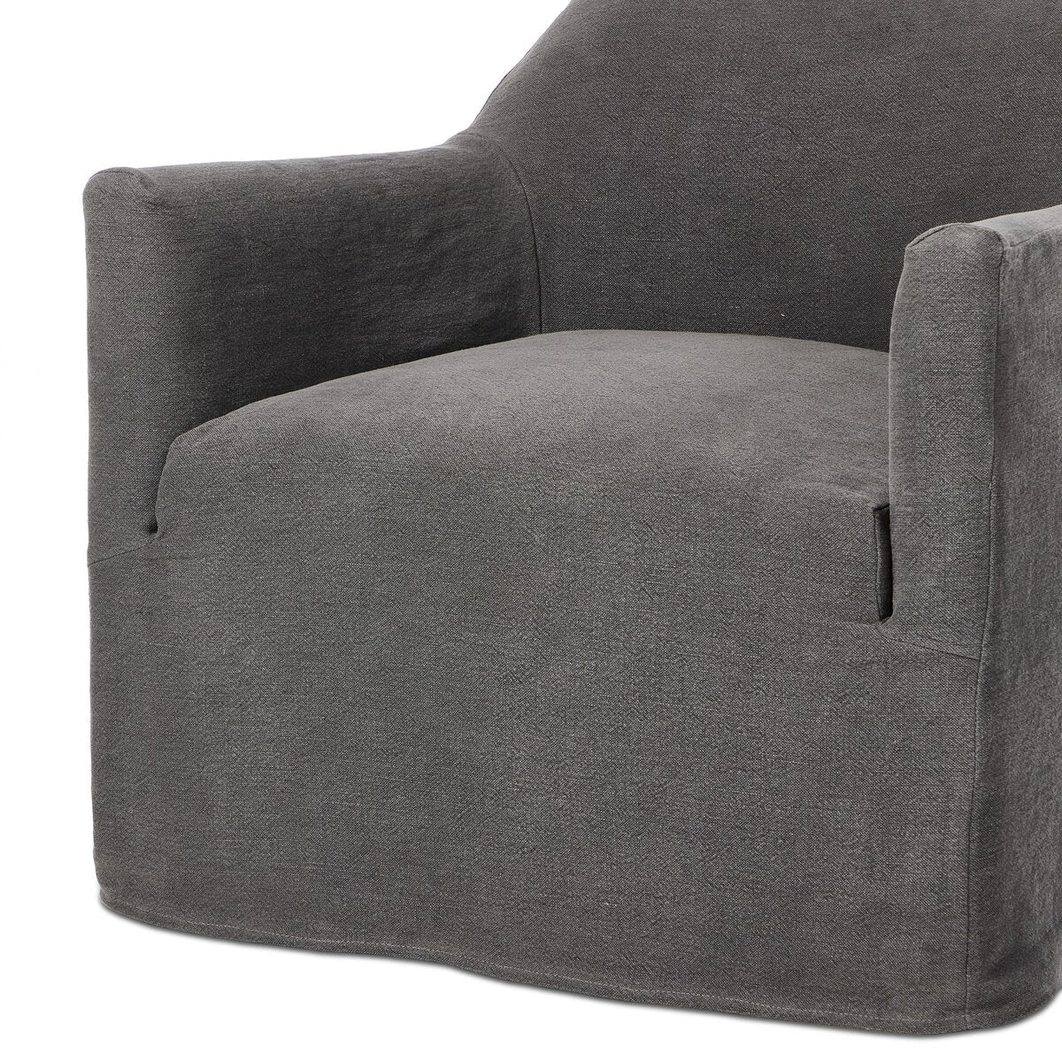 Poltrona girevole con fodera Lowell