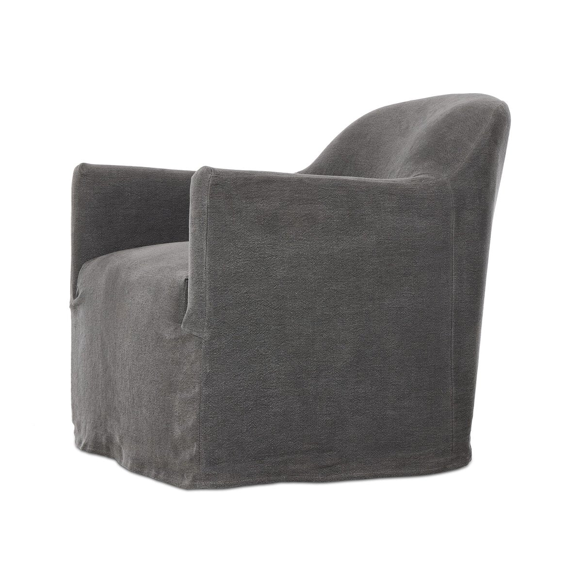 Poltrona girevole con fodera Lowell