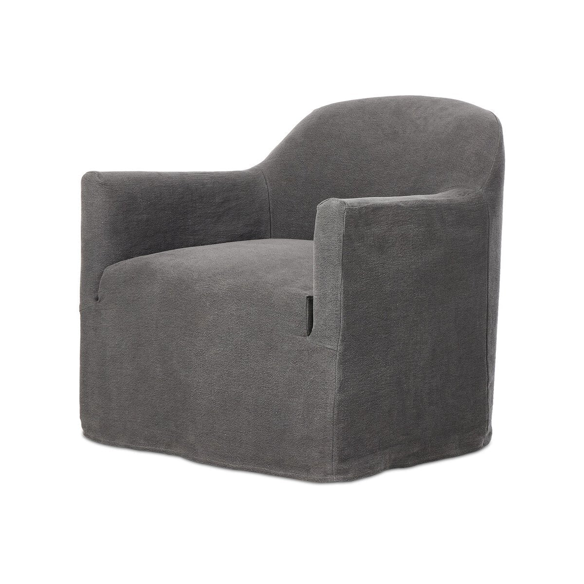 Poltrona girevole con fodera Lowell