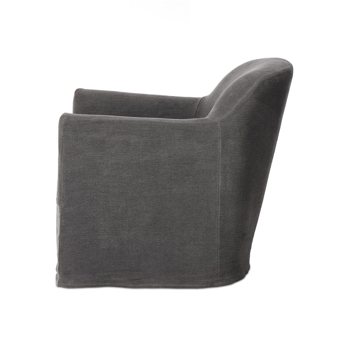 Poltrona girevole con fodera Lowell