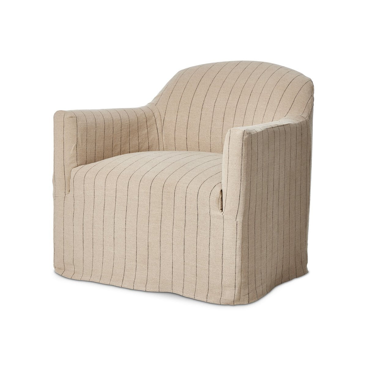 Poltrona girevole con fodera Lowell
