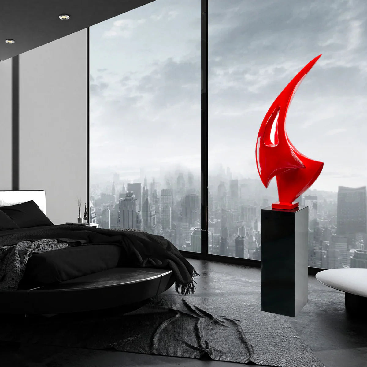 SCULTURA DA PAVIMENTO A FIAMMA