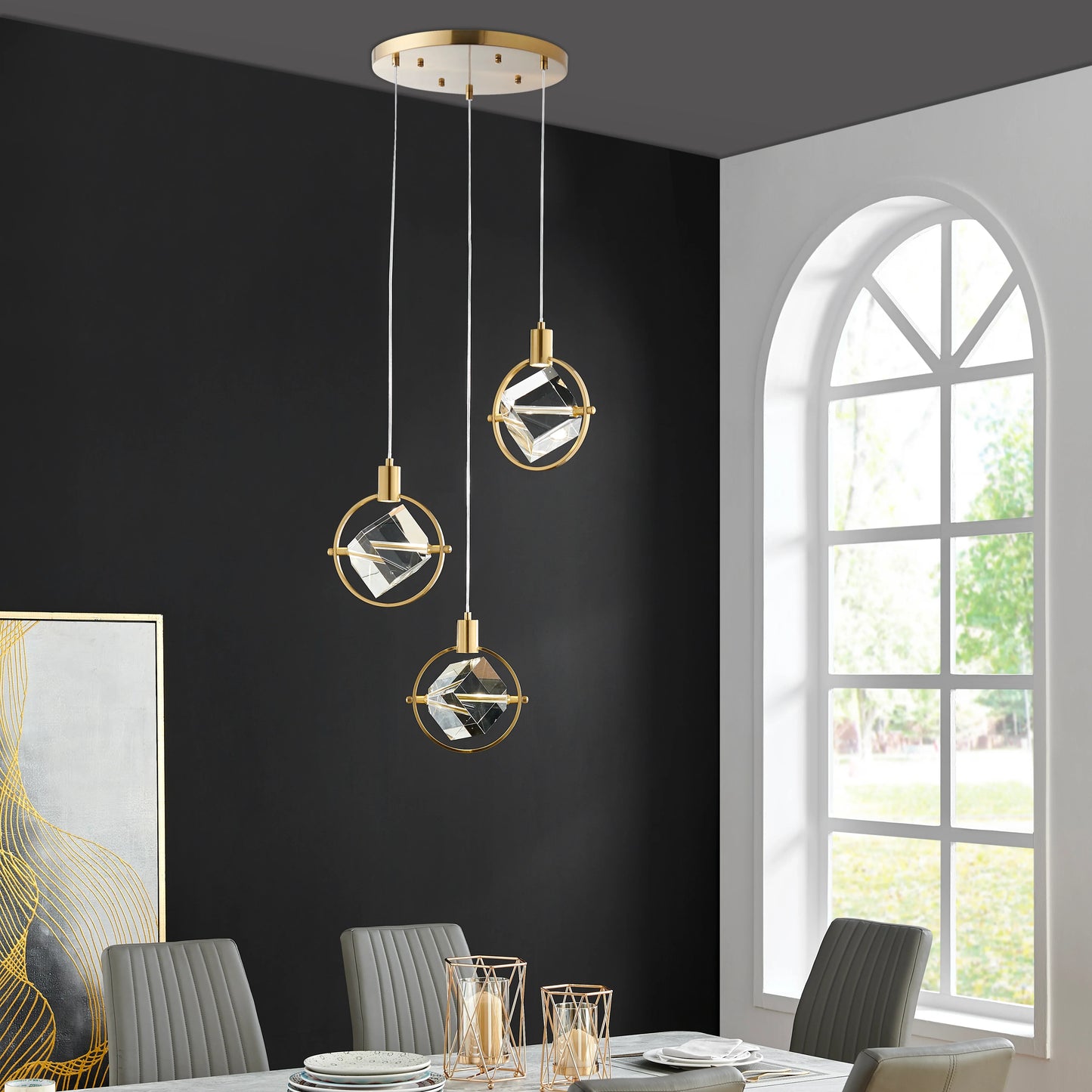 LAMPADARIO MILA CUBE