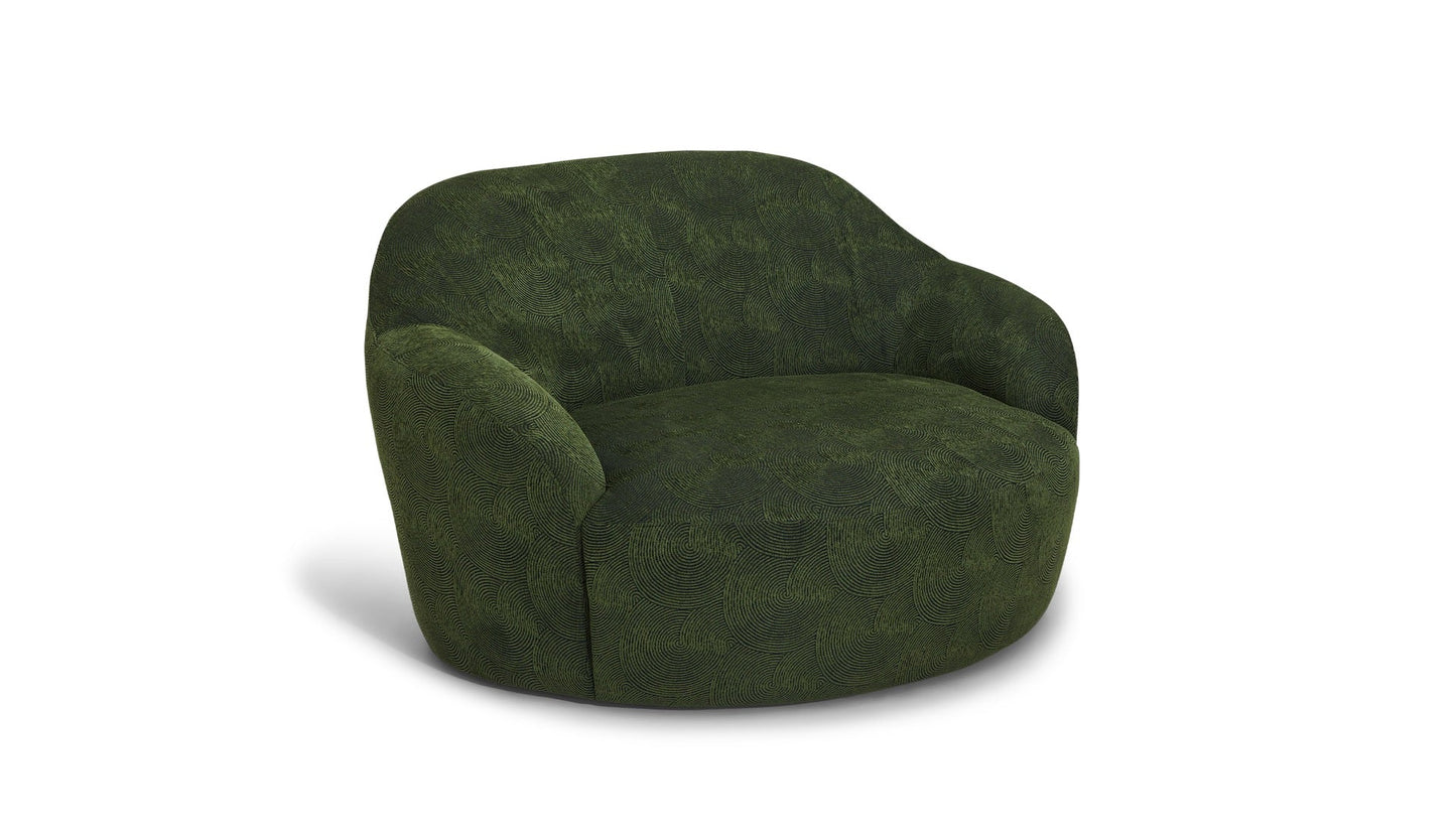 Sedia girevole Graham Accent di Palliser in tessuto tecnico Hush colore MUSHROOM