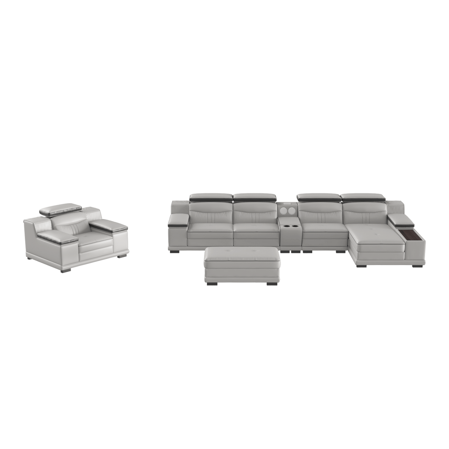 Divano componibile modulare LuxeFlow