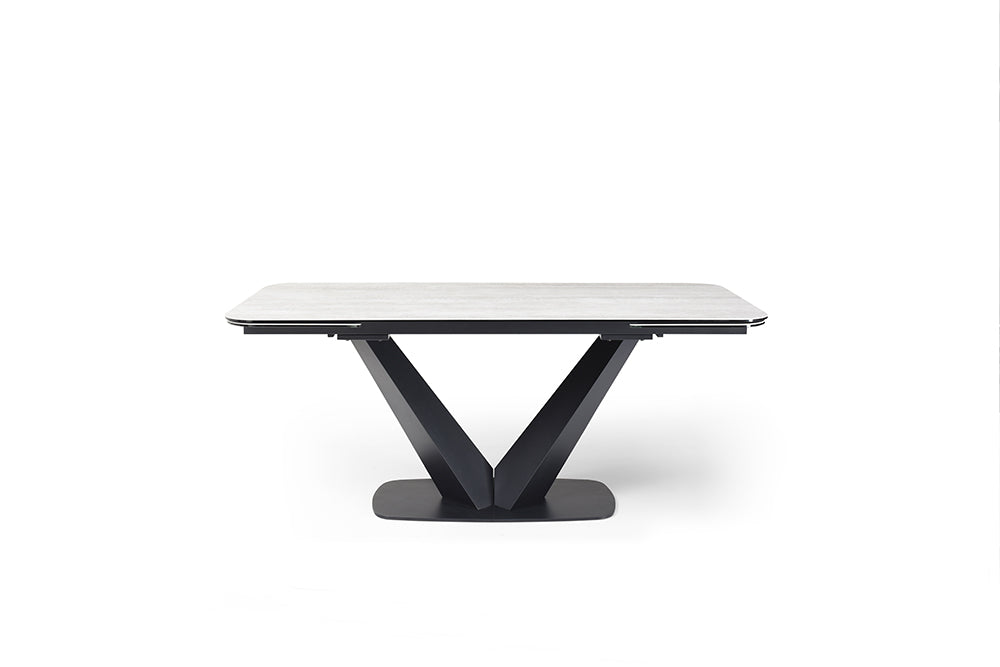 Tavolo da pranzo in ceramica Arlen da 71-103 pollici