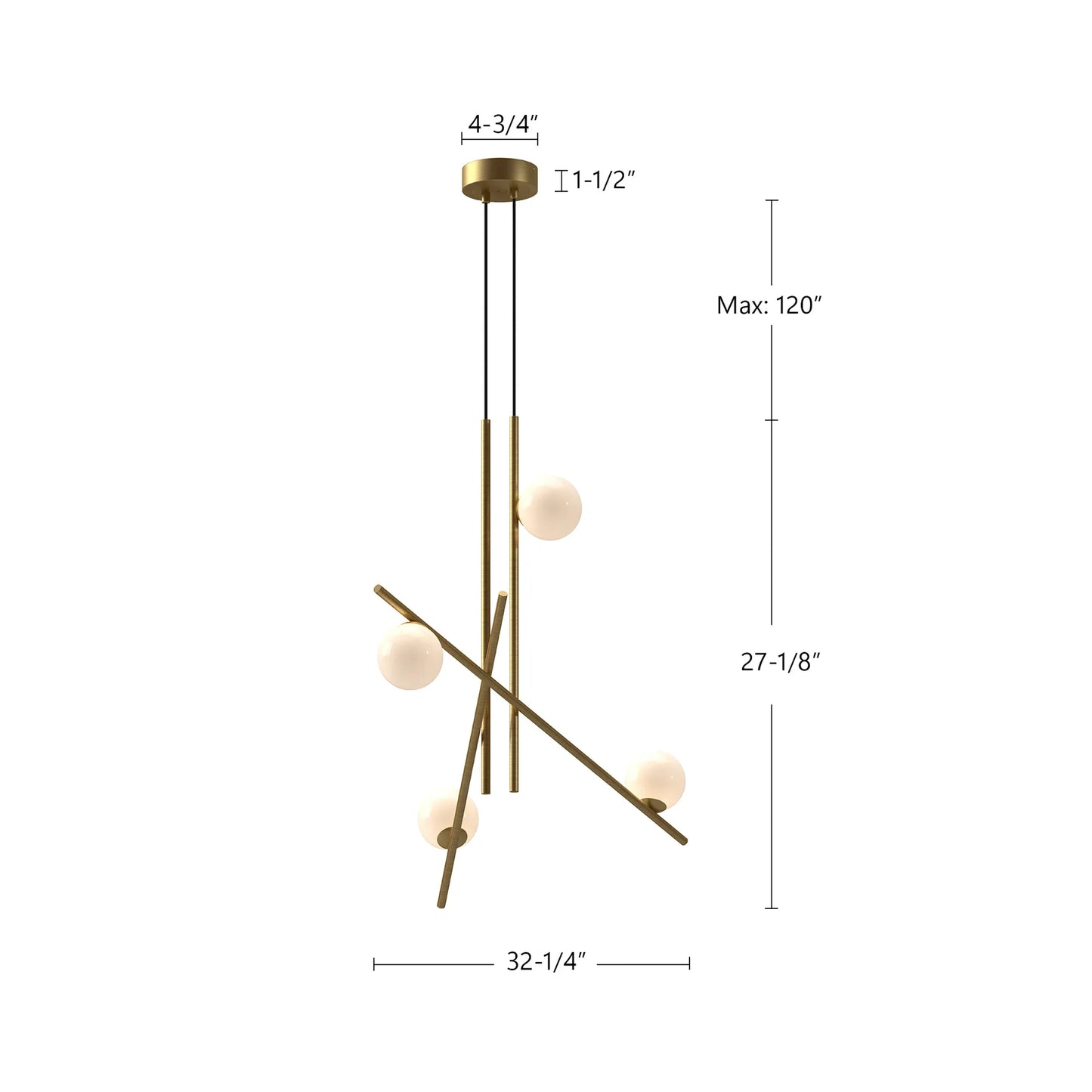 LAMPADARIO ARA 32 POLLICI