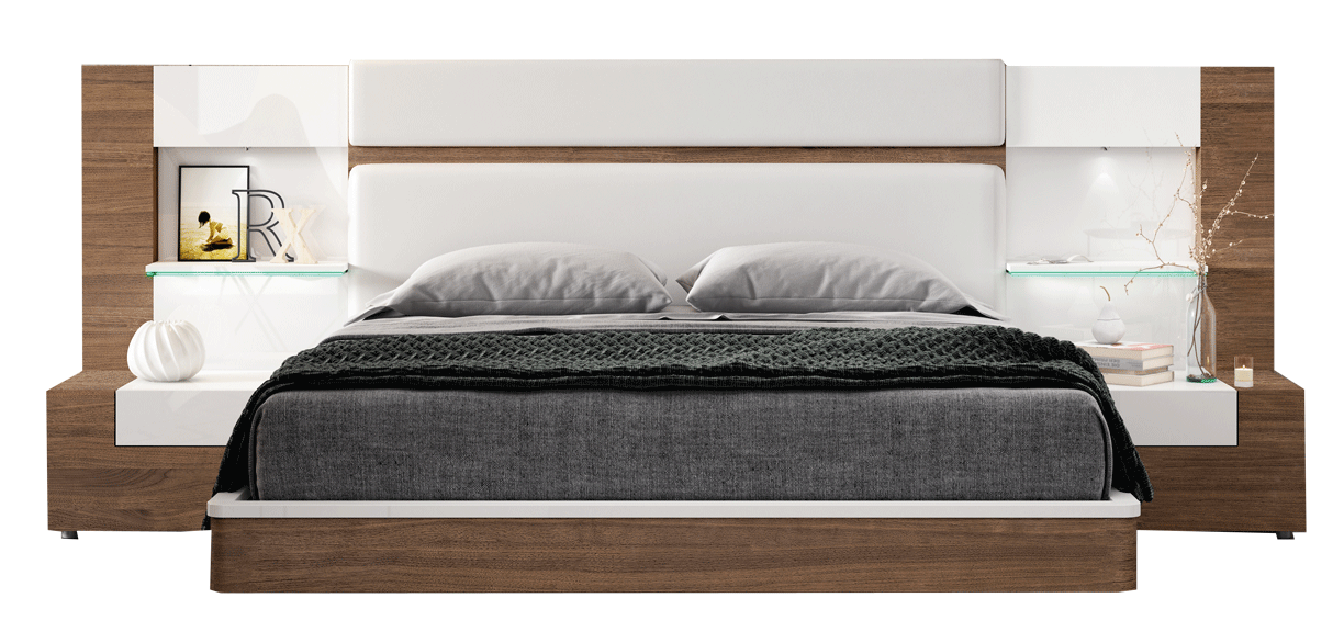 Set da camera da letto Moon - Letto KS + 2 NS + cassettiera