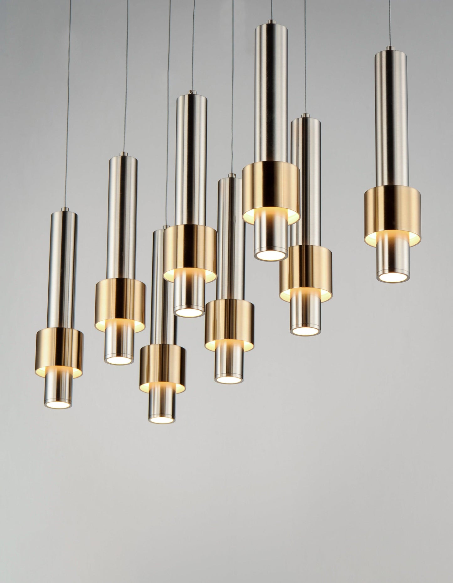 LAMPADA A SOSPENSIONE A LED RIVER A 8 LUCI