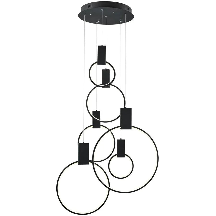 Lampadario Levy Nero