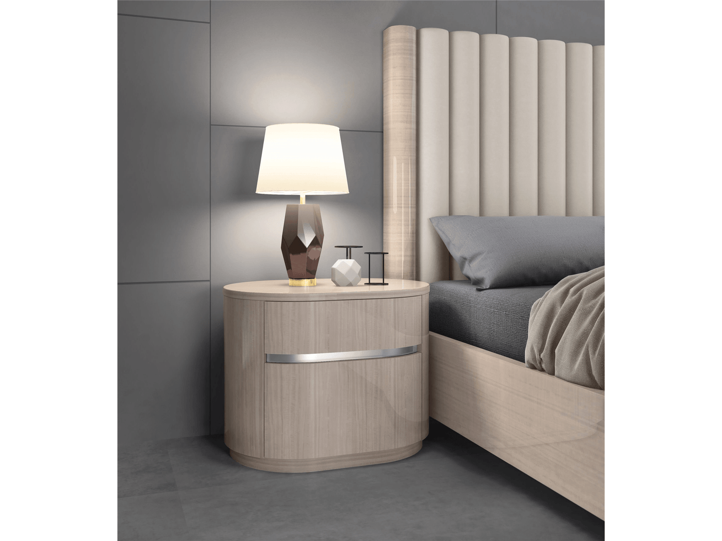 Comodino Dorothy Beige
