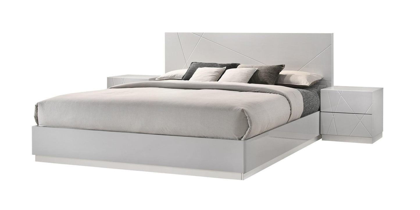 Comò Norman in grigio lucido
