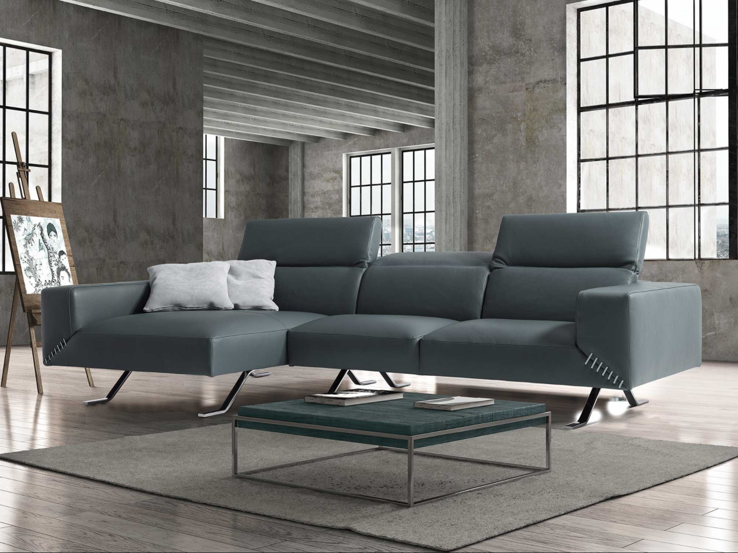 DIVANO COMPONIBILE LARRY | PELLE ITALIANA
