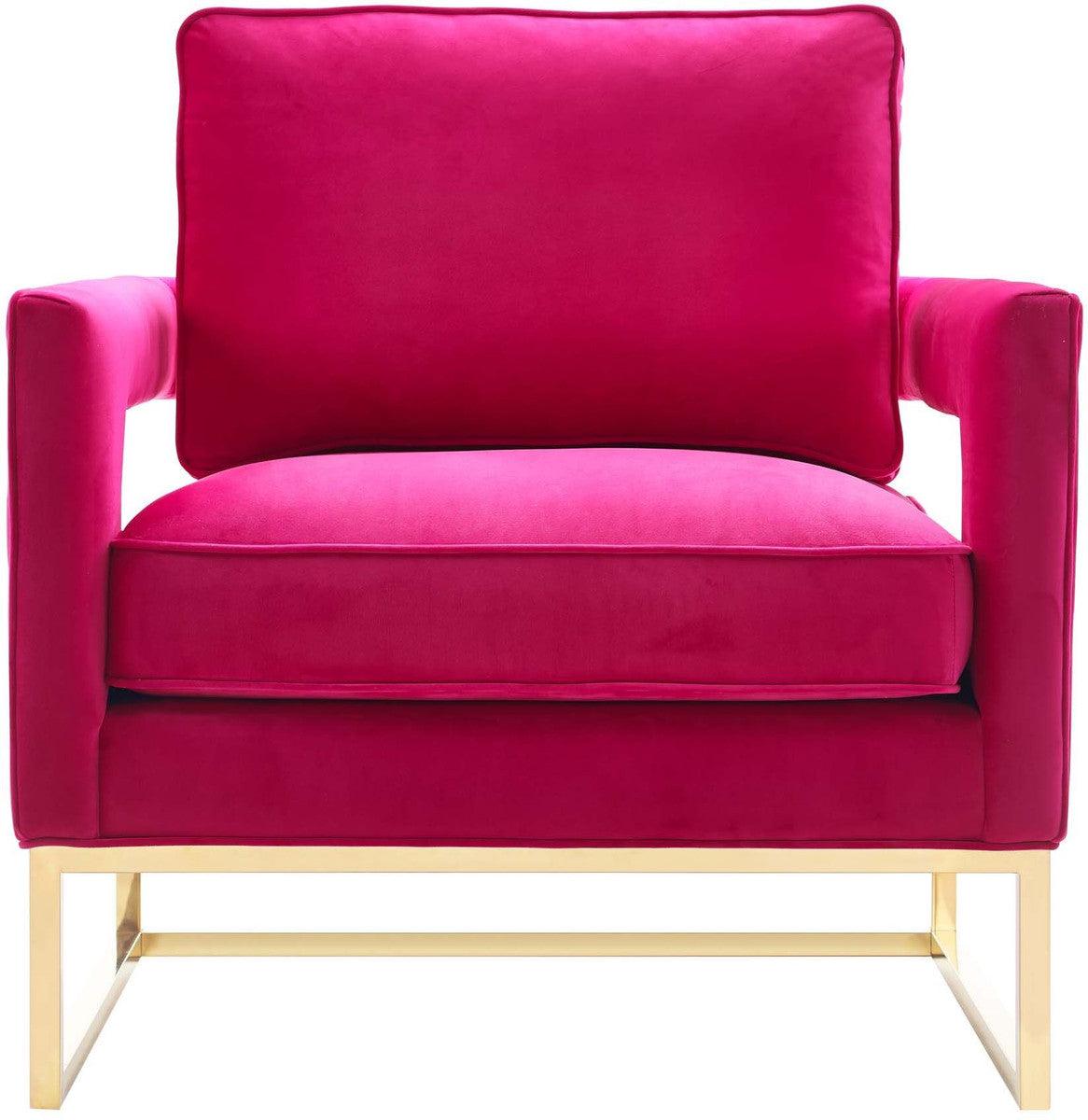 Sedia Annabelle in velluto rosa