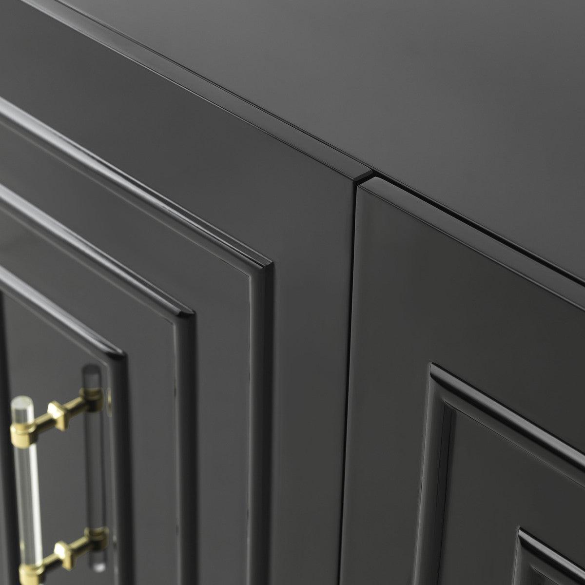Credenza Fatum in lacca nera