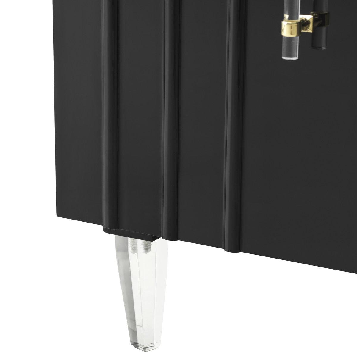 Credenza Fatum in lacca nera