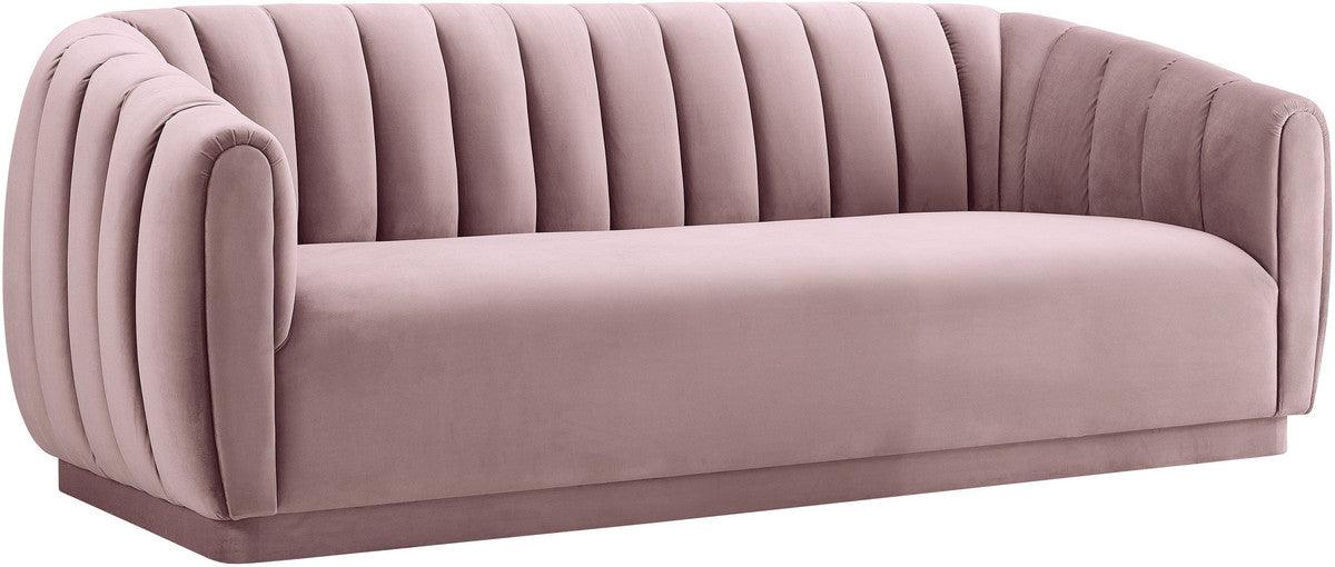 Divano in velluto blush Arnold