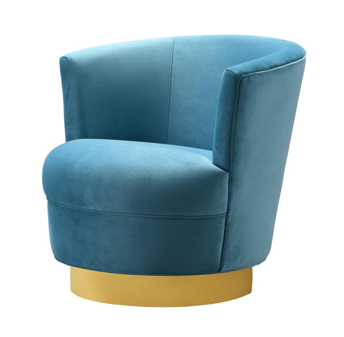 Sedia girevole Novak Lake Blue