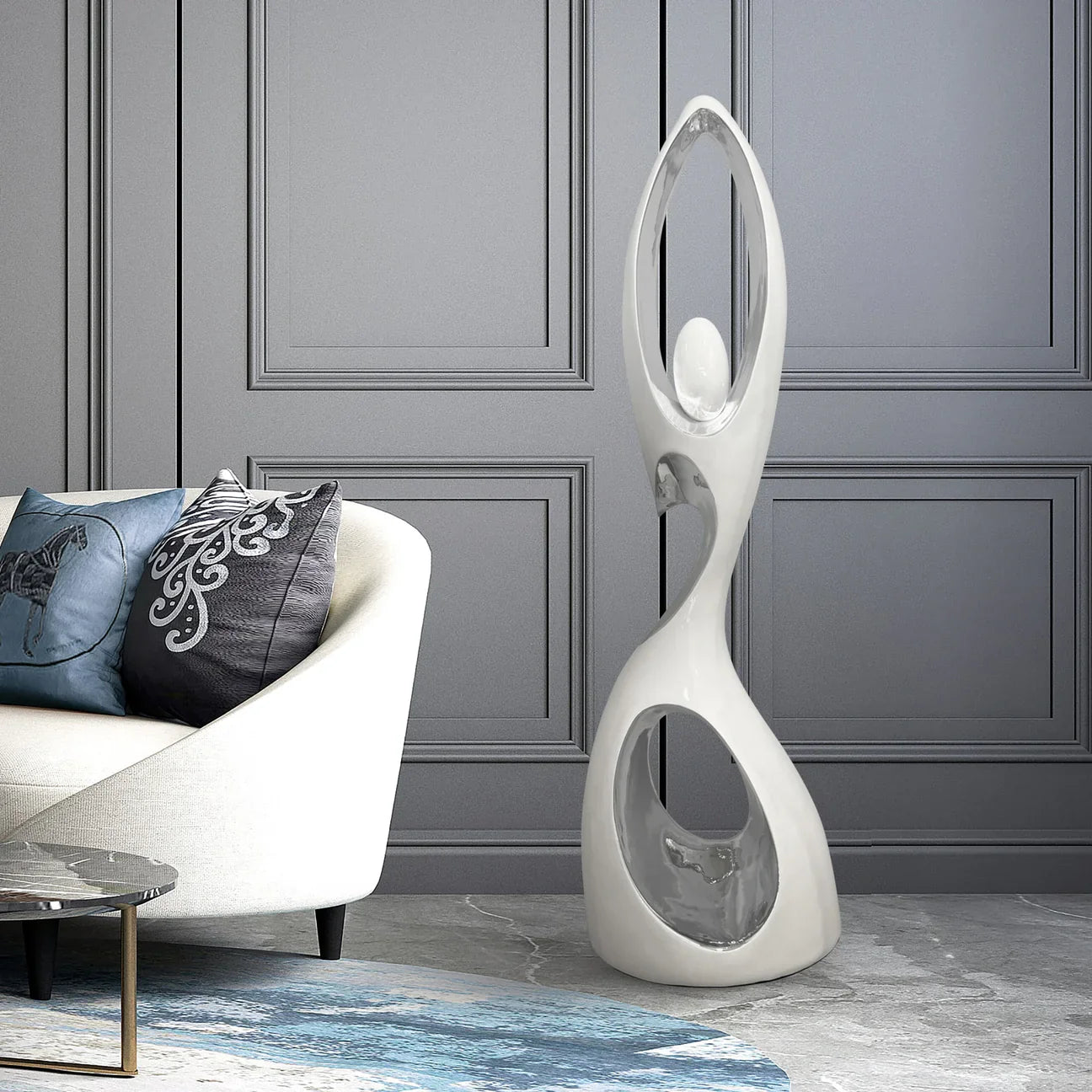 Scultura da pavimento oscillante