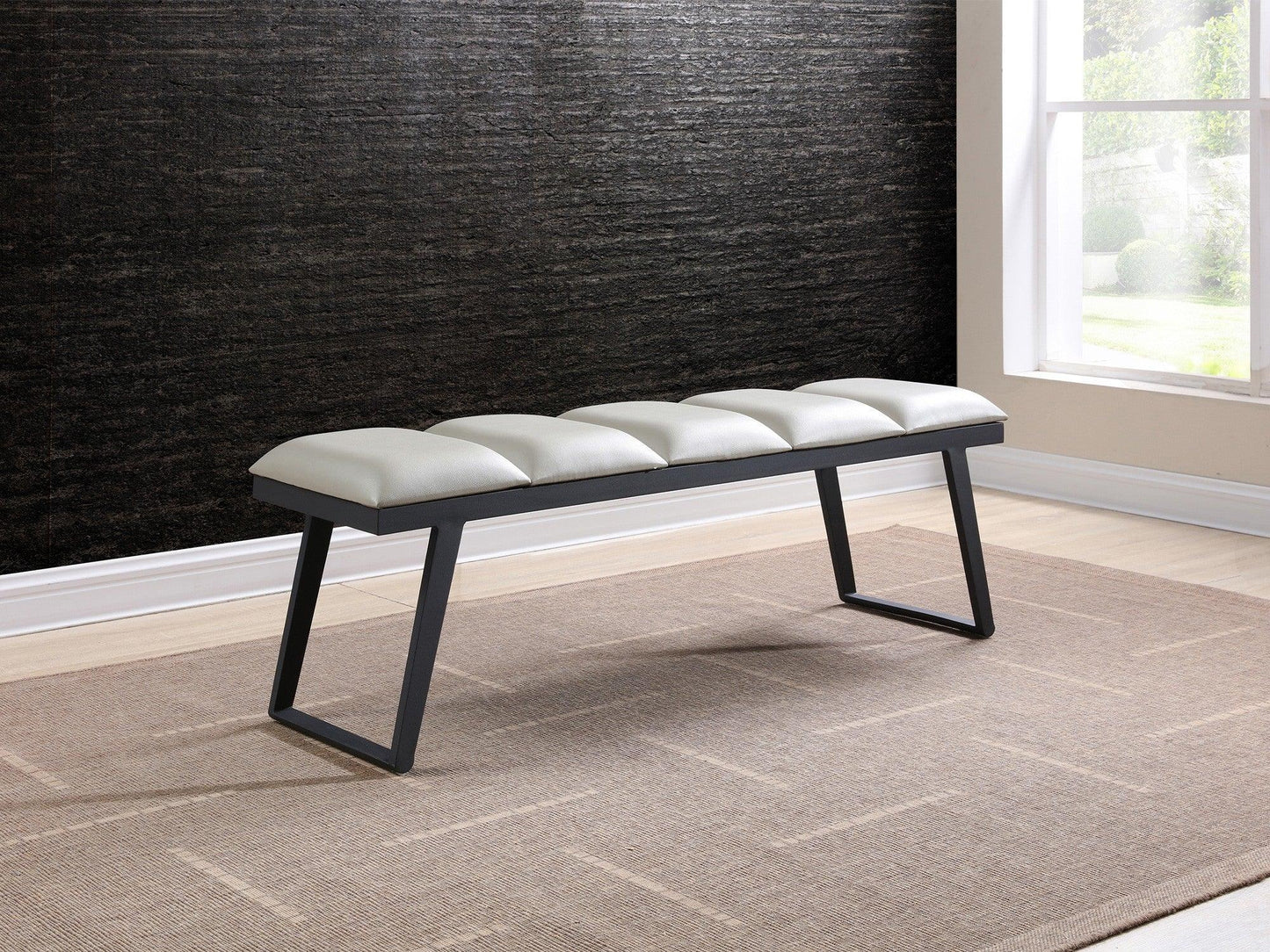 Panca Nathan in grigio scuro