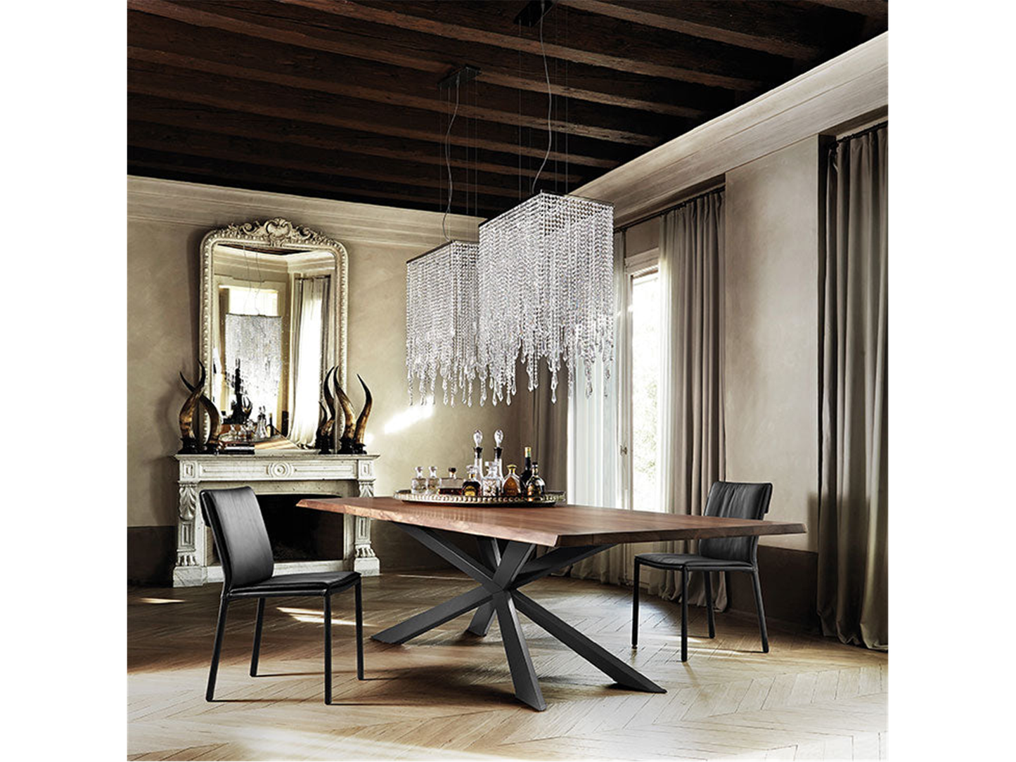 Tavolo da pranzo Spyder Wood - 118W