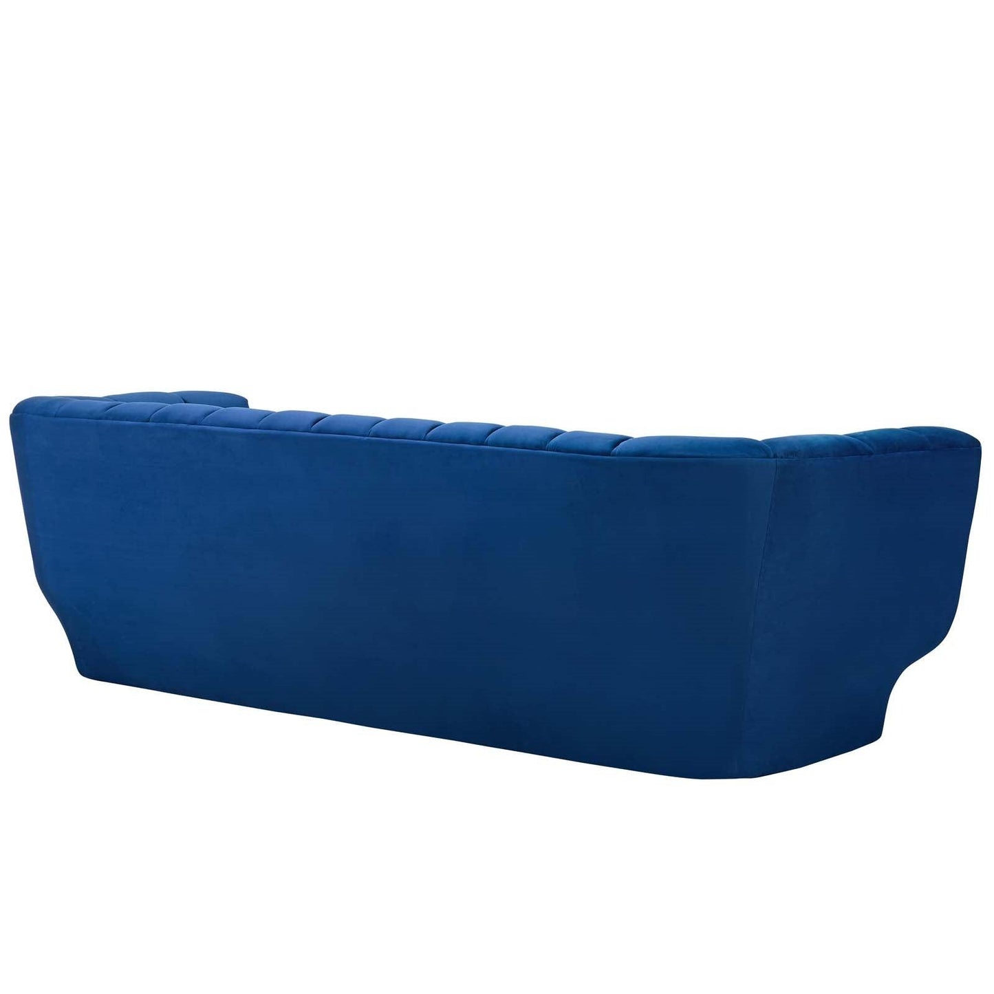 Divano in velluto trapuntato Lyla blu navy