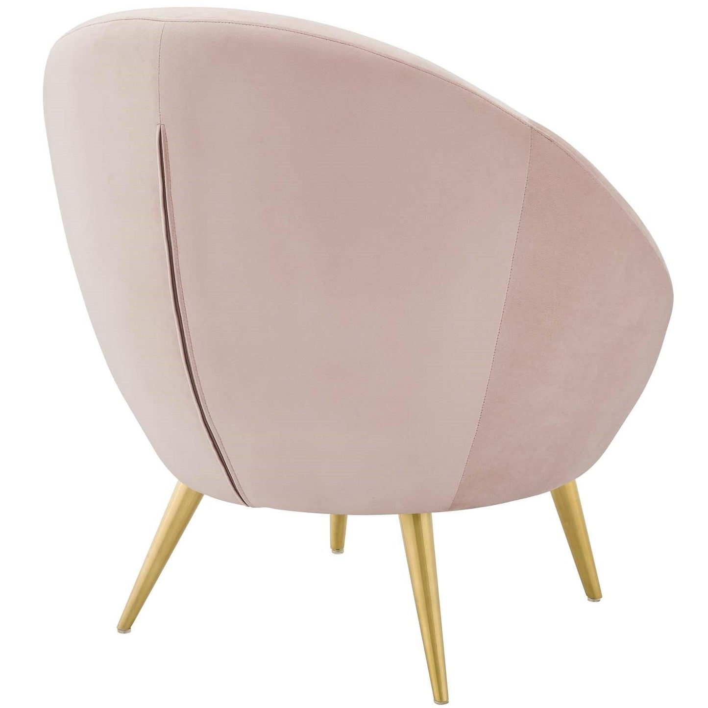Poltrona Circa Velvet Accent in rosa