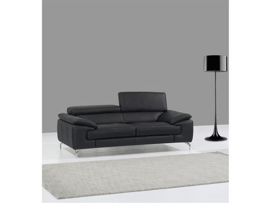 Divano Alpha Premium in pelle nera