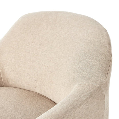 Poltrona girevole con fodera Lowell