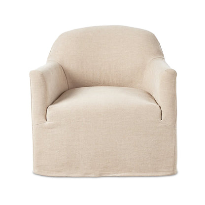 Poltrona girevole con fodera Lowell