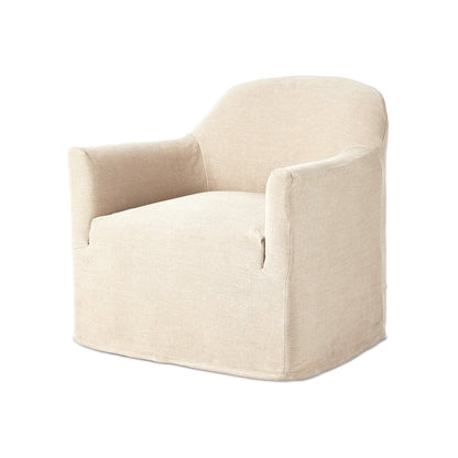Poltrona girevole con fodera Lowell