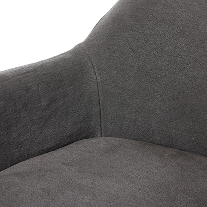 Poltrona girevole con fodera Lowell