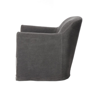 Poltrona girevole con fodera Lowell