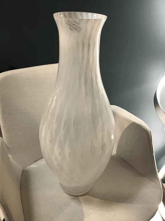 Vaso in vetro Kimono, bianco