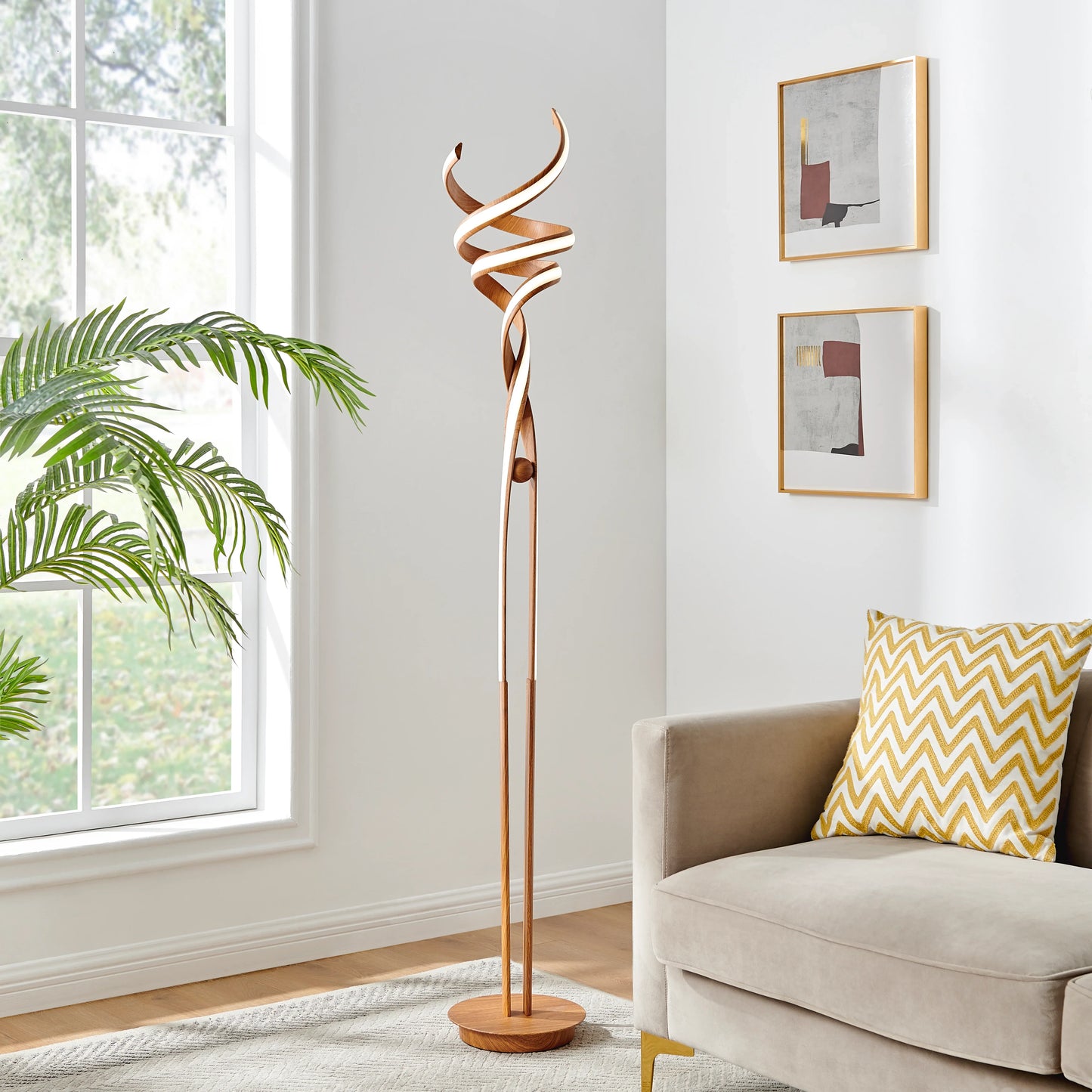 LAMPADA DA TERRA MUNCH LED WOOD 63 // DIMMERABILE