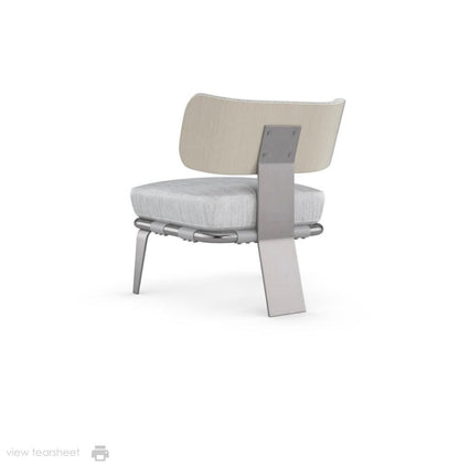 Poltrona moderna con accenti floreali