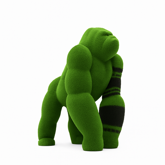 Topiaria di gorilla d'erba