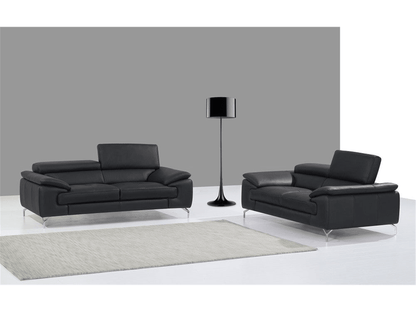 Divano Alpha Premium in pelle nera