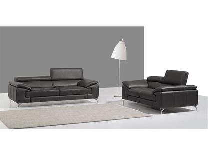 Divano Alpha Premium in pelle nera
