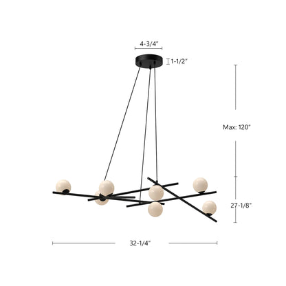 LAMPADARIO ARA 54 pollici