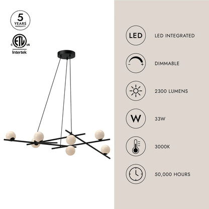 LAMPADARIO ARA 54 pollici