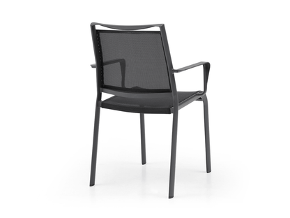 Poltrona da pranzo per esterni Chelle: set da 4