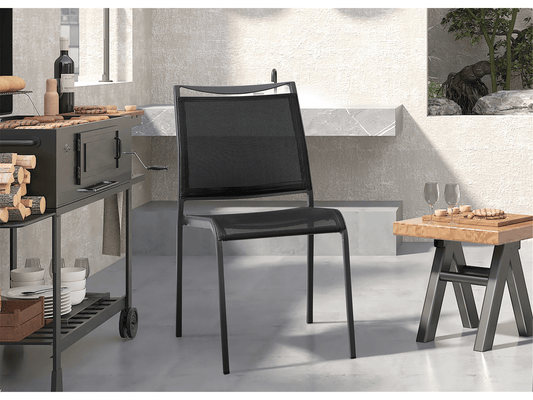 Sedia da pranzo per esterni Chelle: set da 4