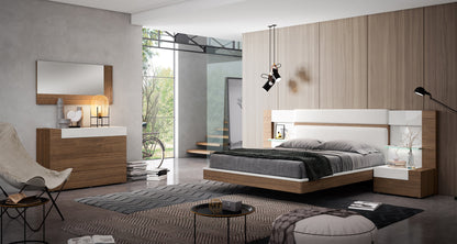 Set da camera da letto Moon - Letto KS + 2 NS + cassettiera