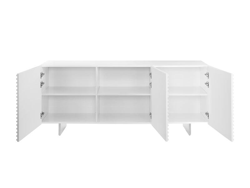 Credenza Luna laccata bianca