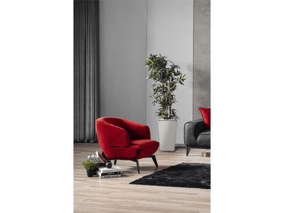 Poltrona Mersin Accent rossa